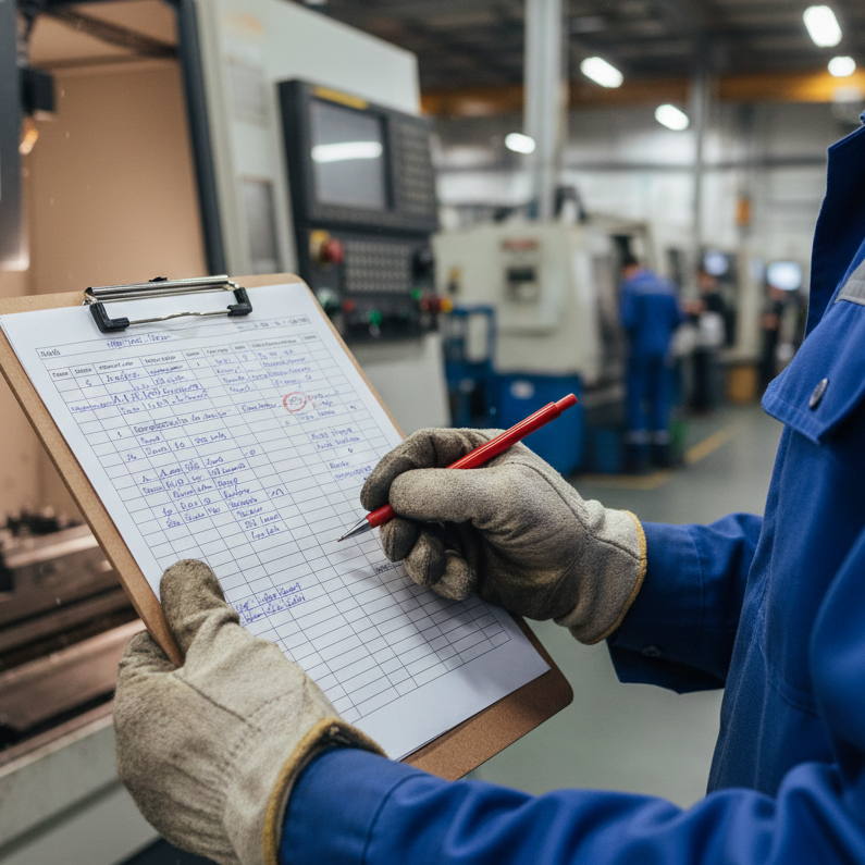 Paper quality check form